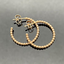 Lade das Bild in den Galerie-Viewer, Kugel Creolen Rotgold