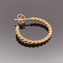 Lade das Bild in den Galerie-Viewer, Kordel Creolen Rotgold