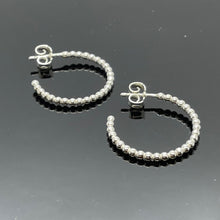 Lade das Bild in den Galerie-Viewer, Kugel Creolen Silber