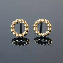 Lade das Bild in den Galerie-Viewer, Ohrstecker Dots Gelbgold