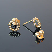 Lade das Bild in den Galerie-Viewer, Ohrstecker Dots Gelbgold